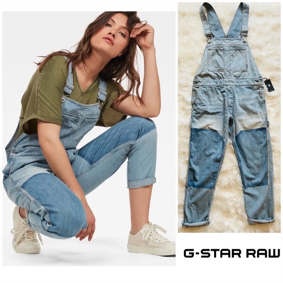 G-Star Denim - New! G-STAR Raw Loose Boyfriend Denim Overalls